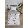 ETE HOMETEX TEK KİŞİLİK LÜX WELSOFT YORGAN SETİ ASTRONOT GRİ 155X215CM 8696474231857